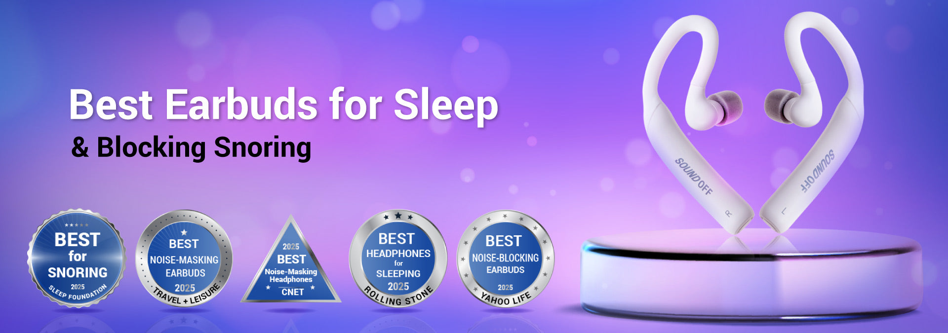 SoundOff best earbuds for sleep and blocking snoring awards 2025